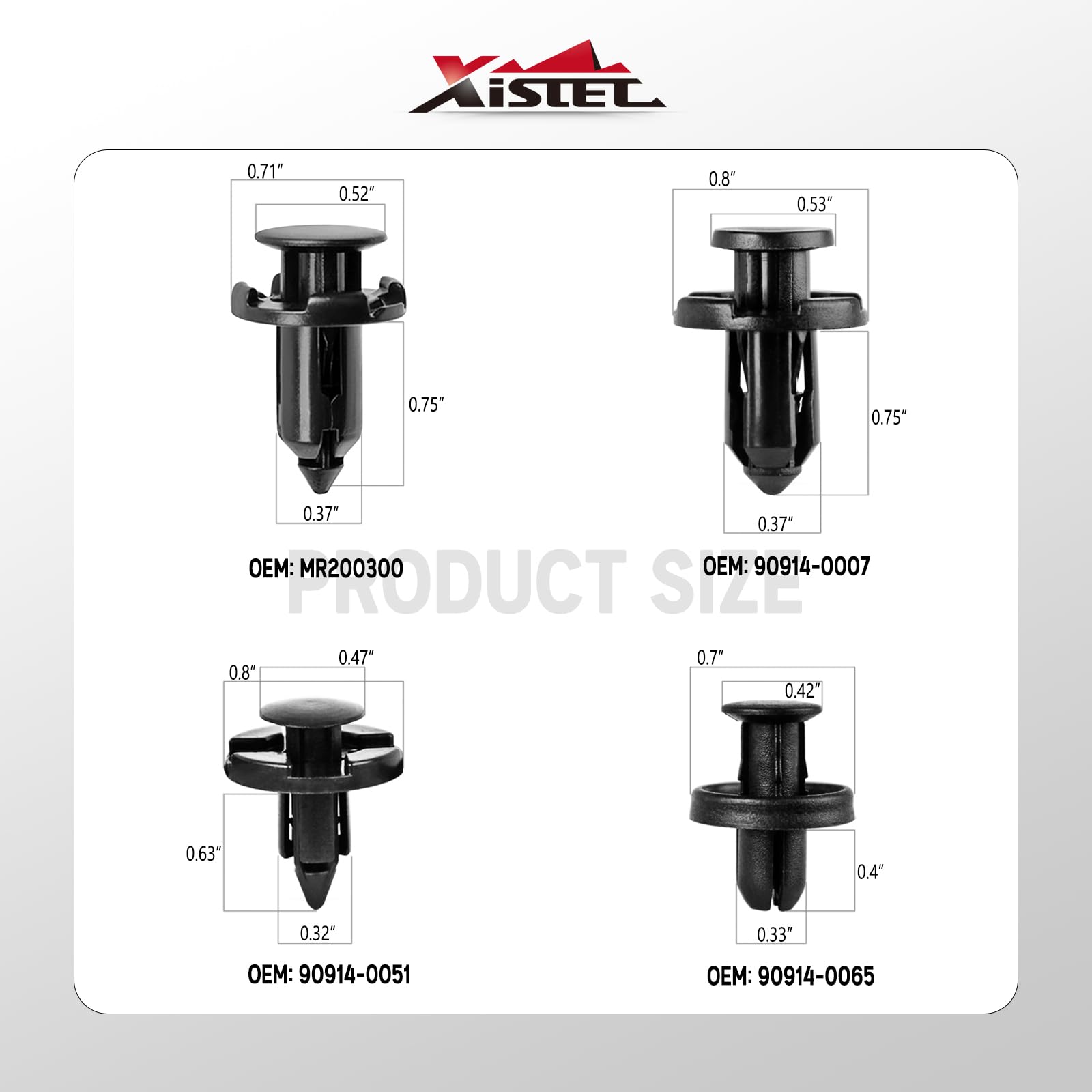 Amazon.co.jp: Xislet 4 in 1 バンパーフェンダーリテーナー Subaru